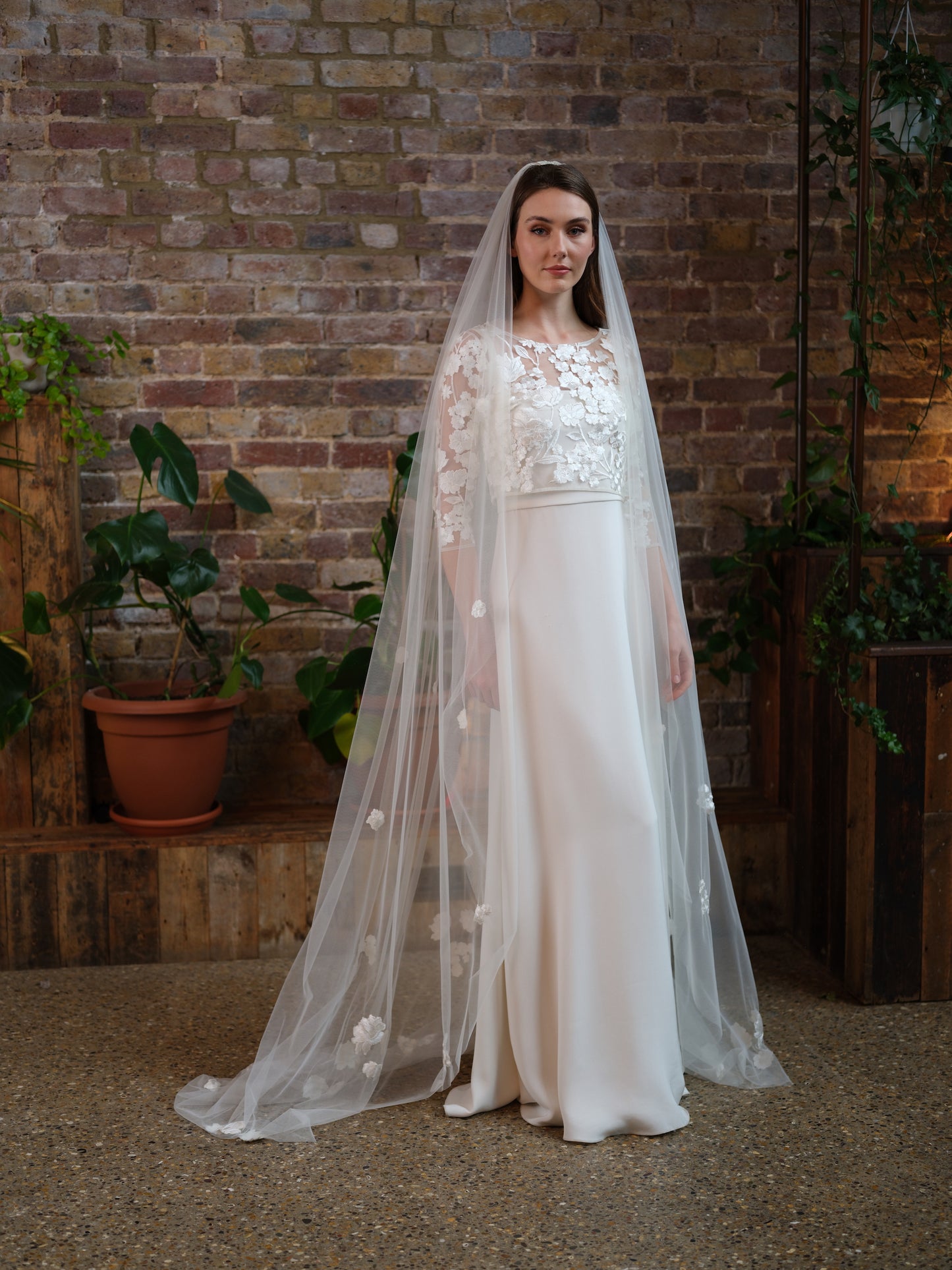 Blossom Long, Floral Veil