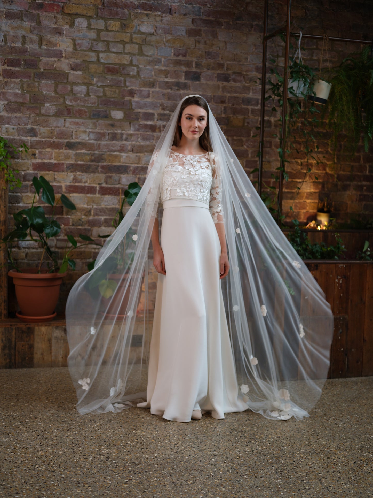 Blossom Long, Floral Veil