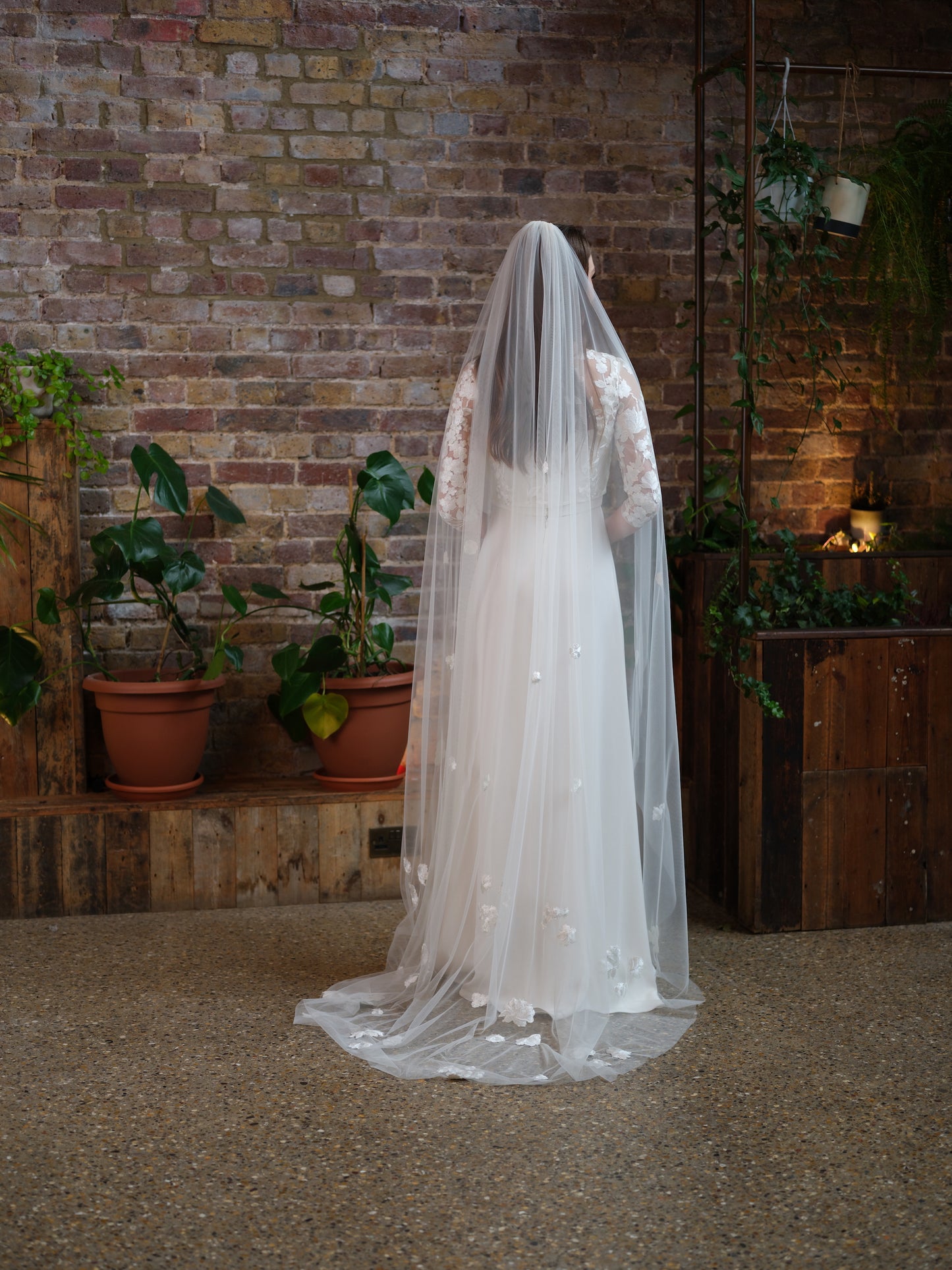 Blossom Long, Floral Veil