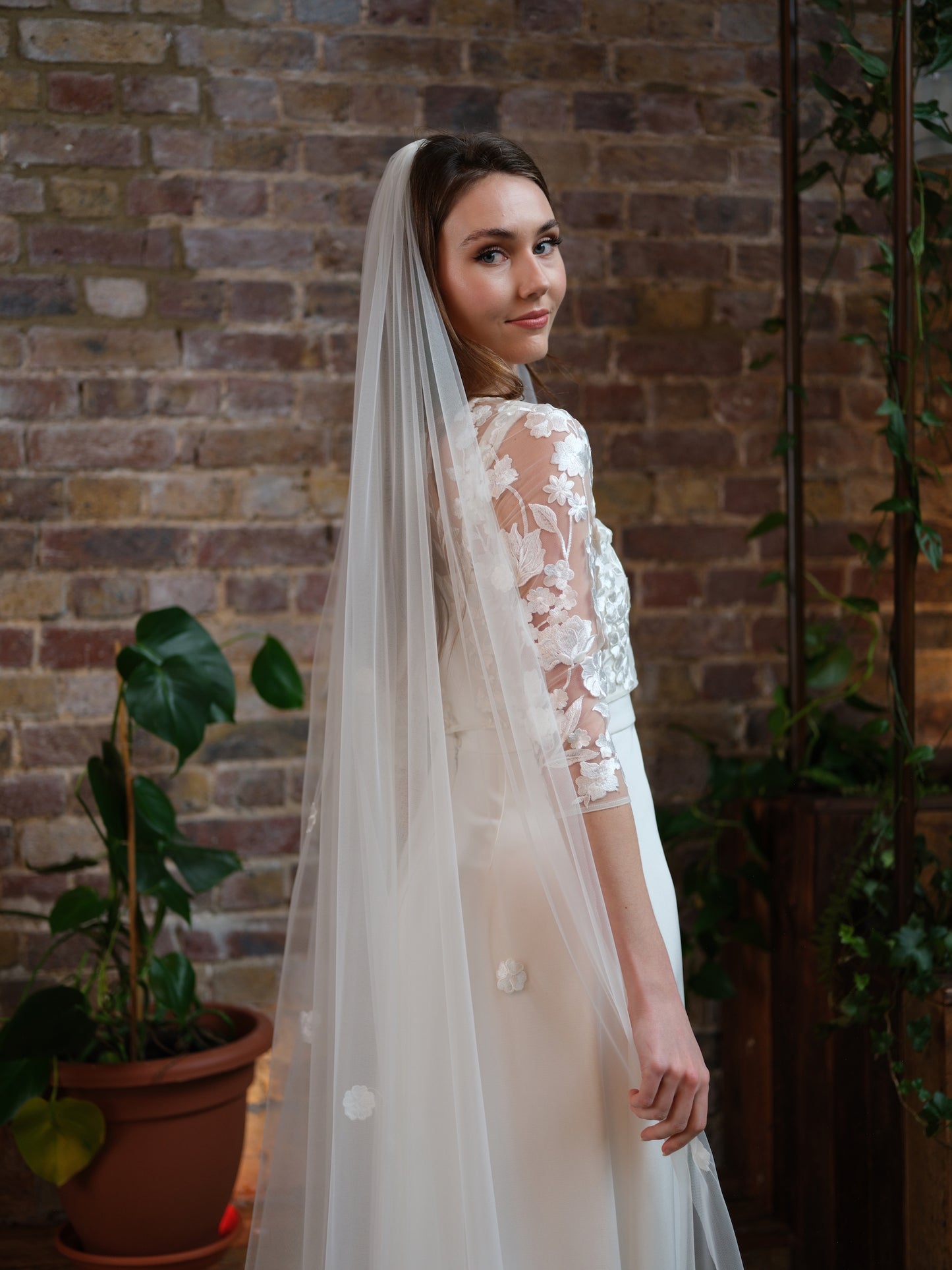 Blossom Long, Floral Veil