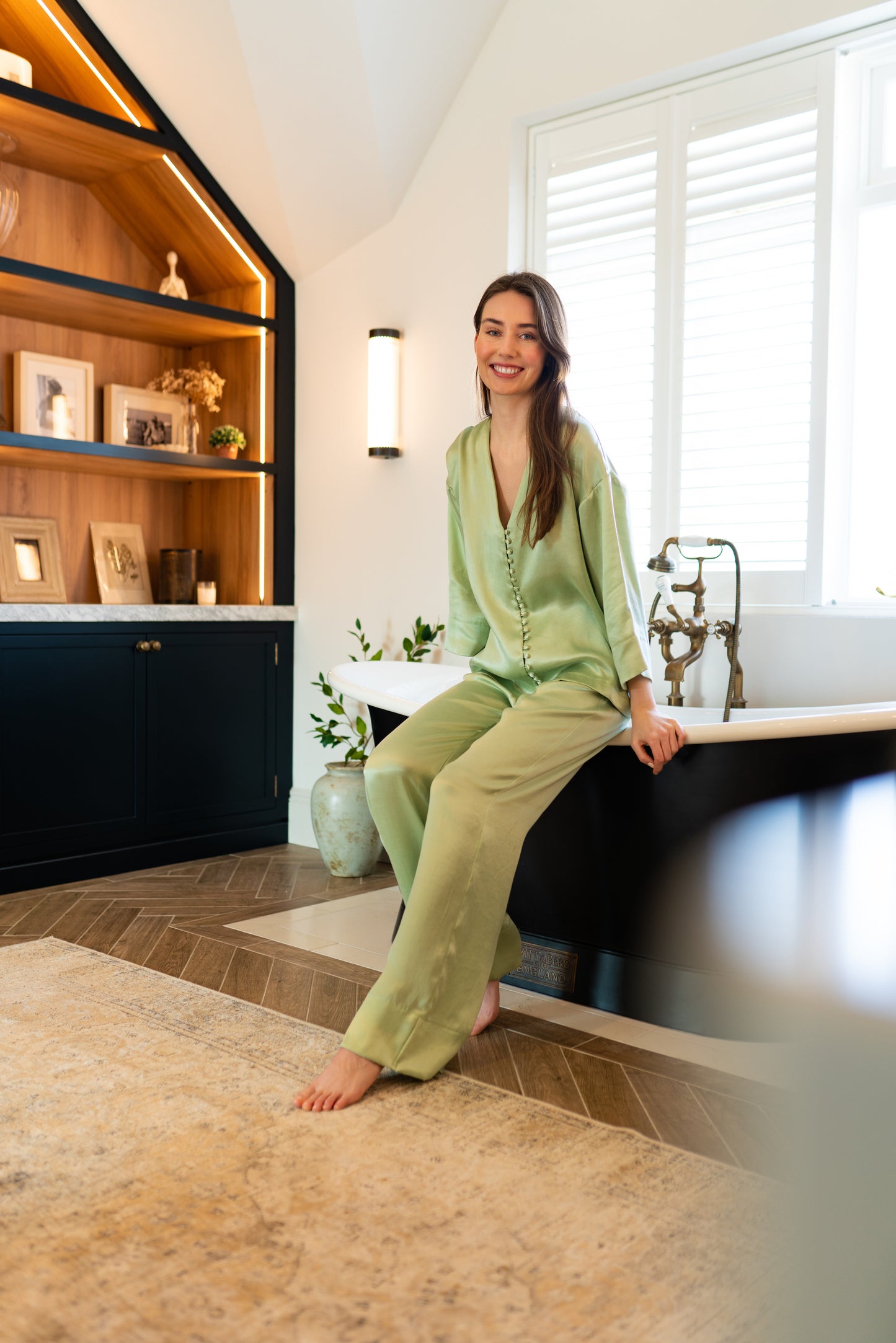 Winter Bride PJ Set - Green TENCEL
